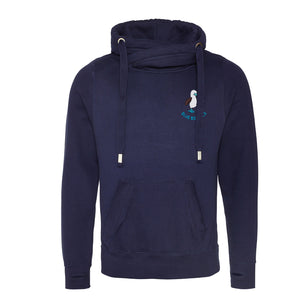 Wrap neck hoodie clearance