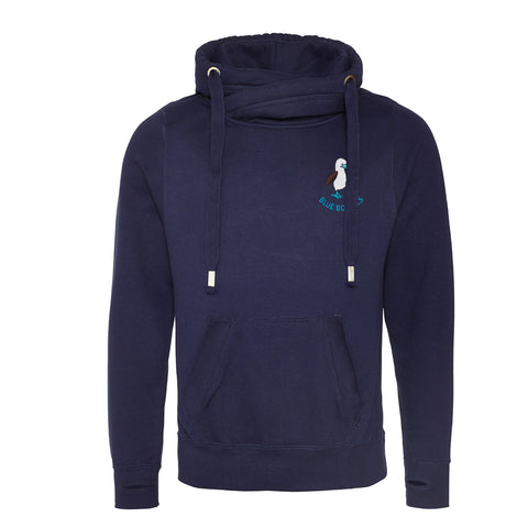 Blue Boobies Wrap Neck Hoodie